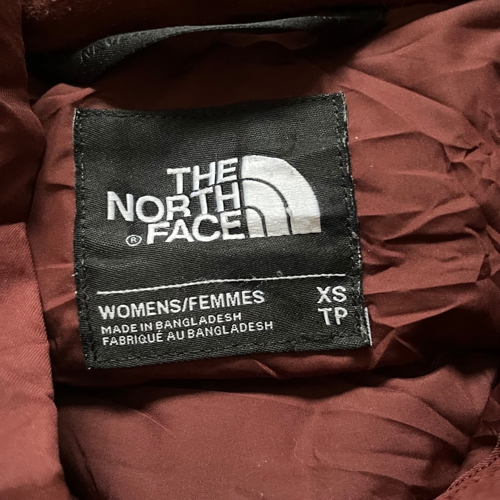 The North Face Womens 550 DryVent Parka Jacket Burgundy XS - Picture 3 of 7